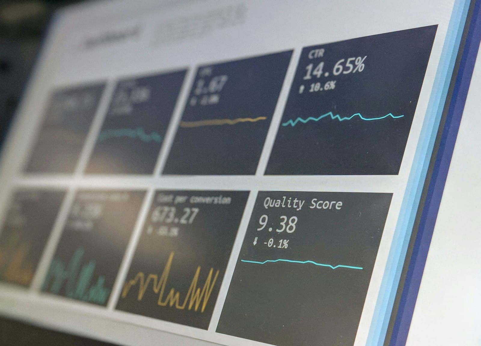 Real-time monitoring dashboard with metrics