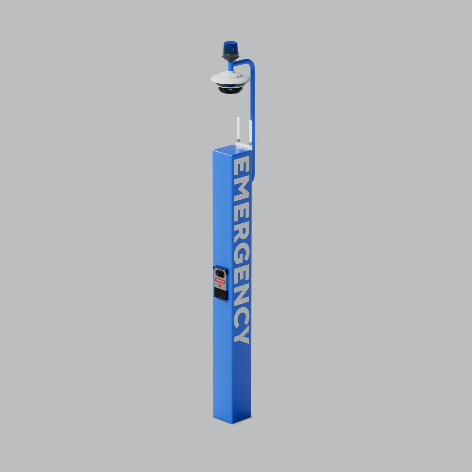 Blue Light Emergency Tower